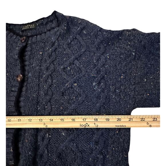 VTG Blarney Woollen Mills Pure Irish Wool Sheep Pocket Cardigan – Women’s M/L - Picture 6 of 7